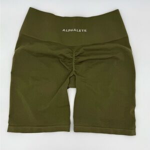 Alphalete Women's Forest Green Bike Shorts